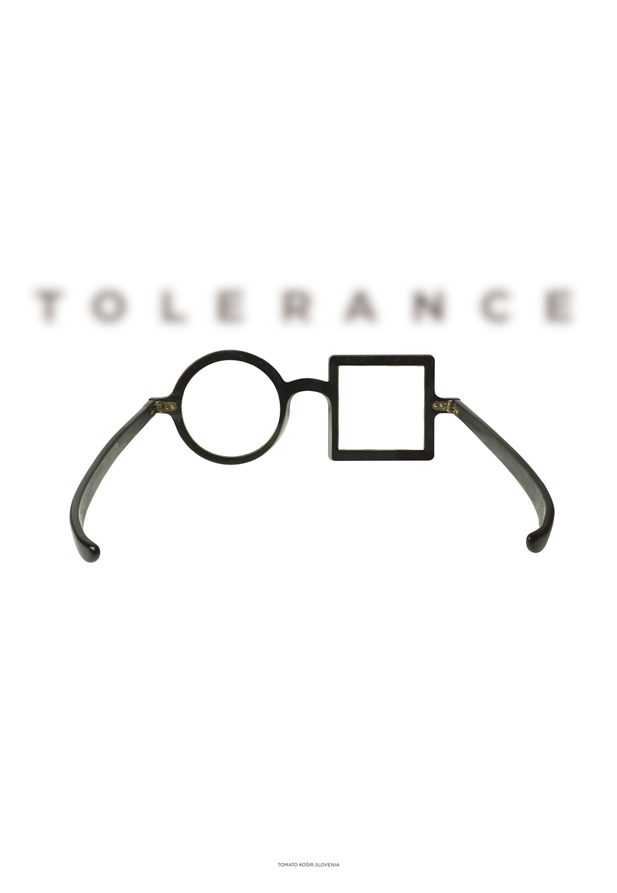 poster tolerance cover political politics Minimalism photoillustration glasses TomatoKosir mirkoilic
