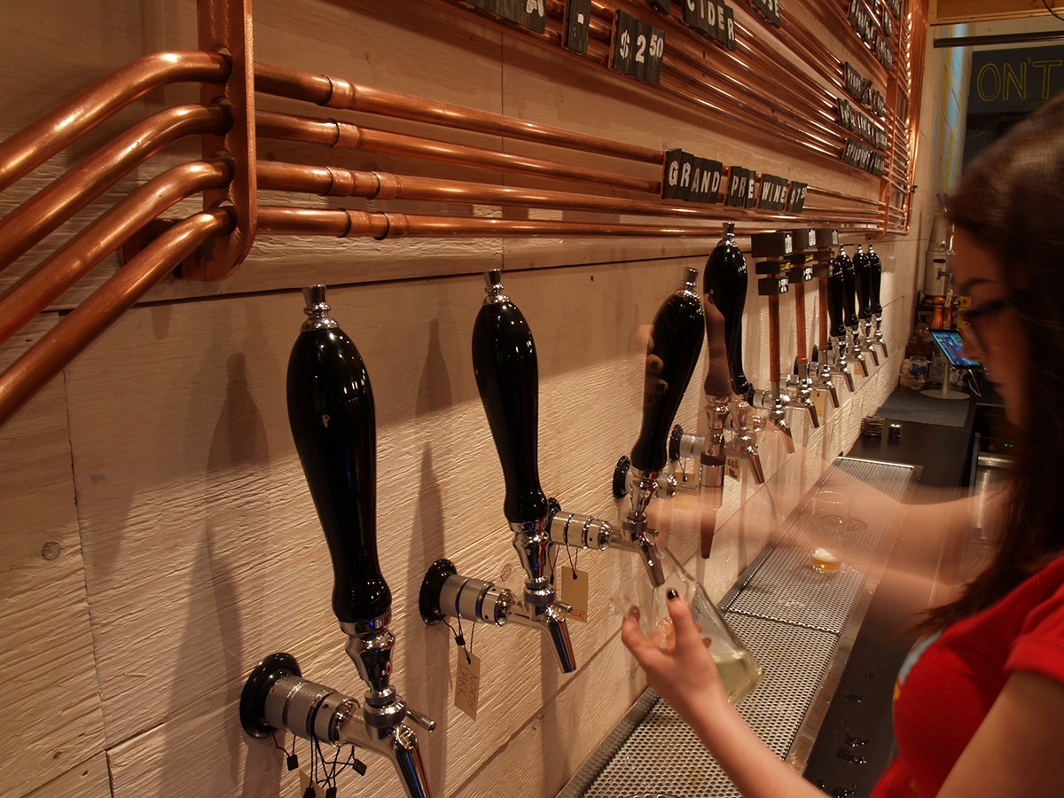 Adobe Portfolio beer bar industrial brewery Fun colorful