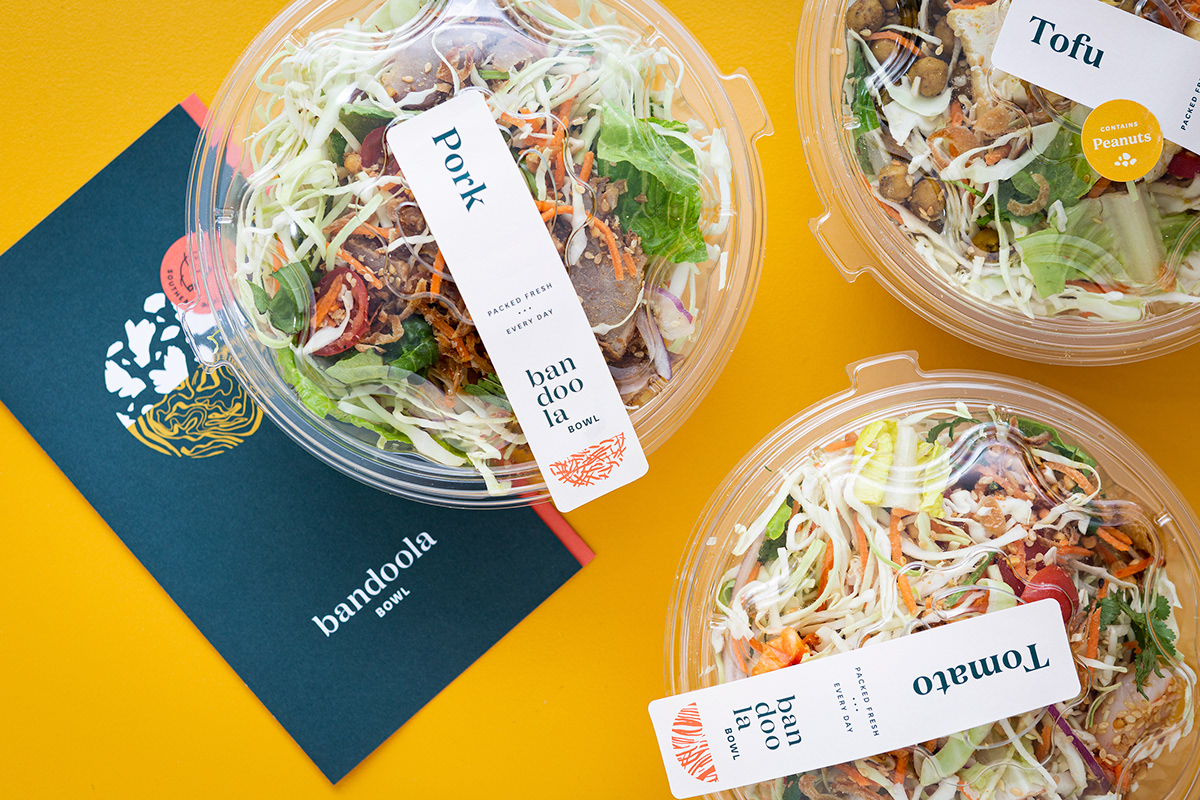 asian bowl brand identity healthy ILLUSTRATION  ingredients Logo Design Patterns restaurant design salads