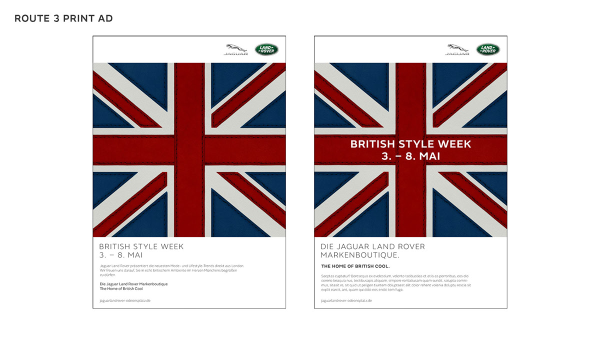 key visual british flag Jaguar land rover