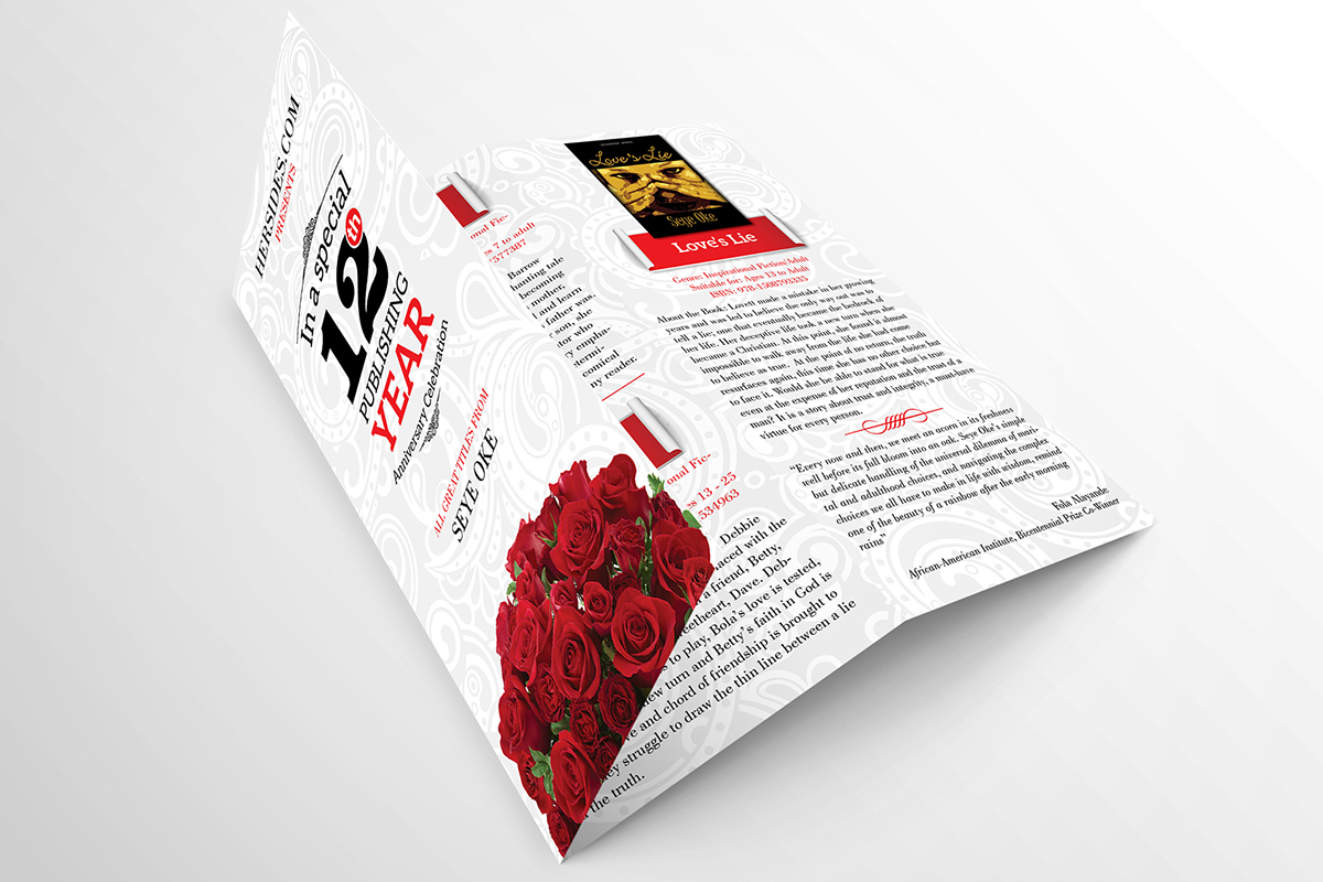 brochure print design graphic tri fold