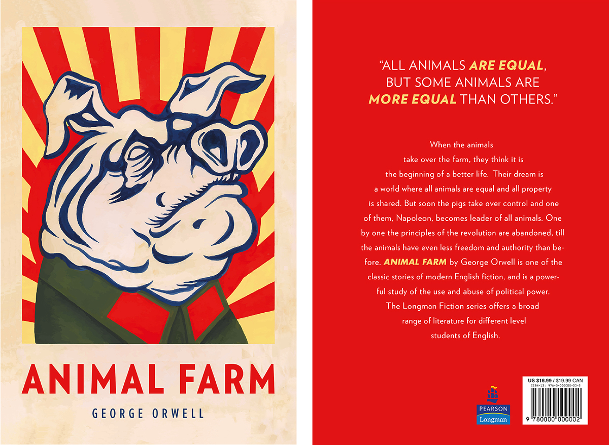 Animal Farm - Book Jacket & Spread Design on Behance