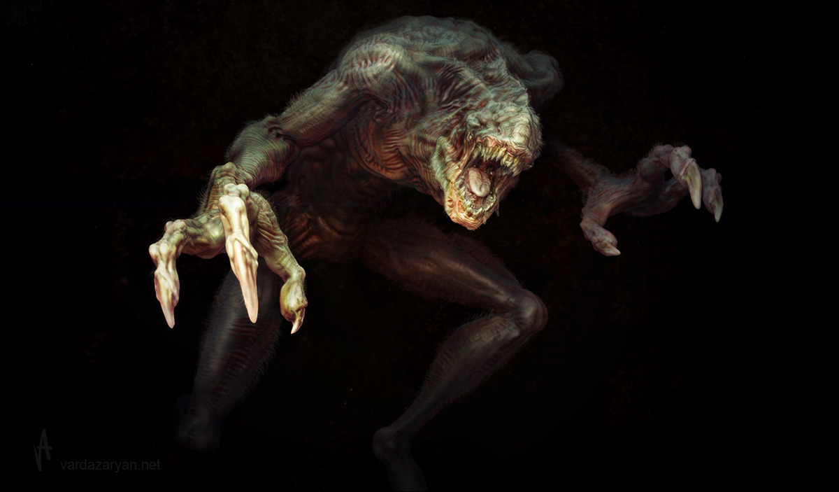 monstr  3d creature Creature concept Aram Vardazaryan Character