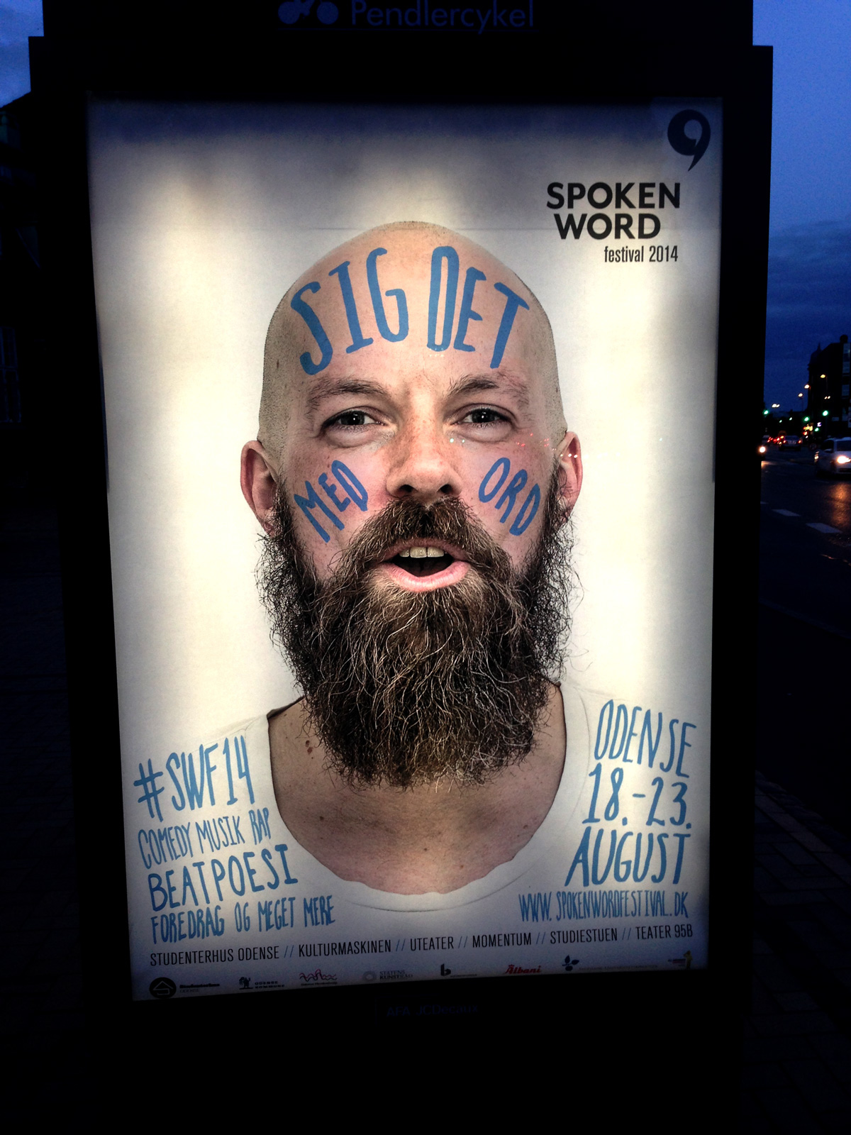 spoken word festival Poetry  Acts odense poster Hipster art handdrawn photoshoot philosophy  denmark SLAM