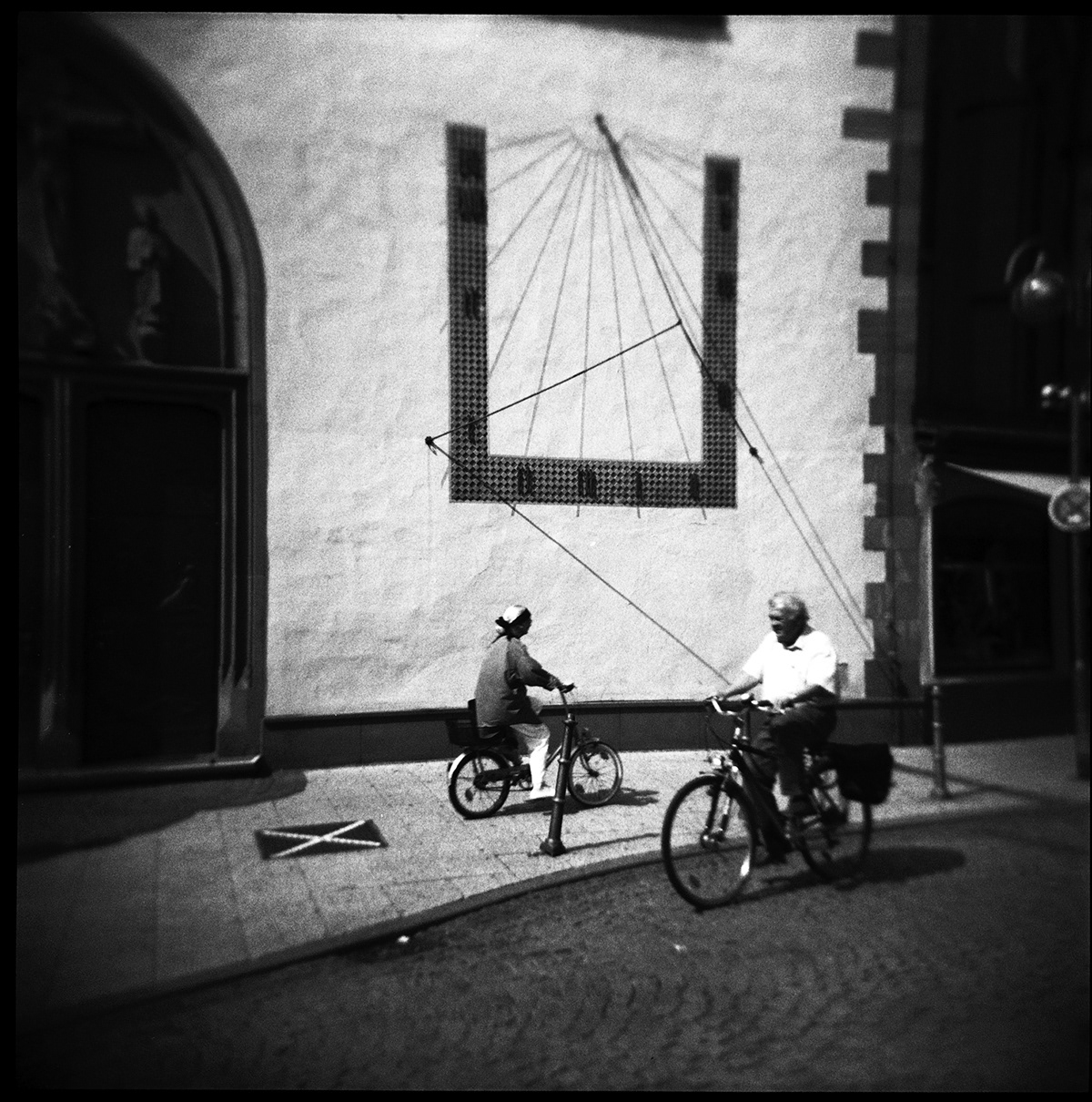 holga black and whire old city Seaside