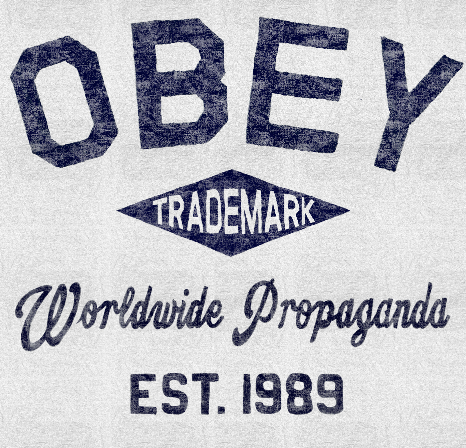 OBEY vintage HAND LETTERING