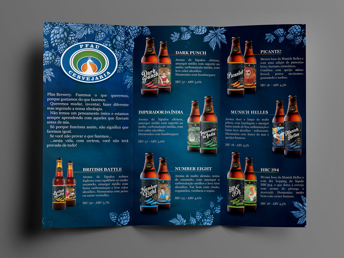 Carta cervejas beer catalog catalogo cardápio menu