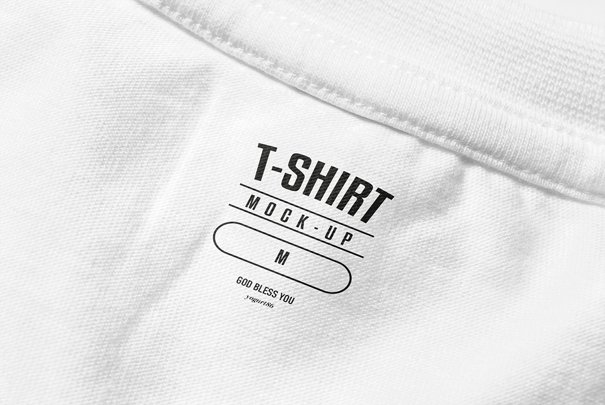 brand female Label logo male man mock up mock-up Mockup realistic shirt