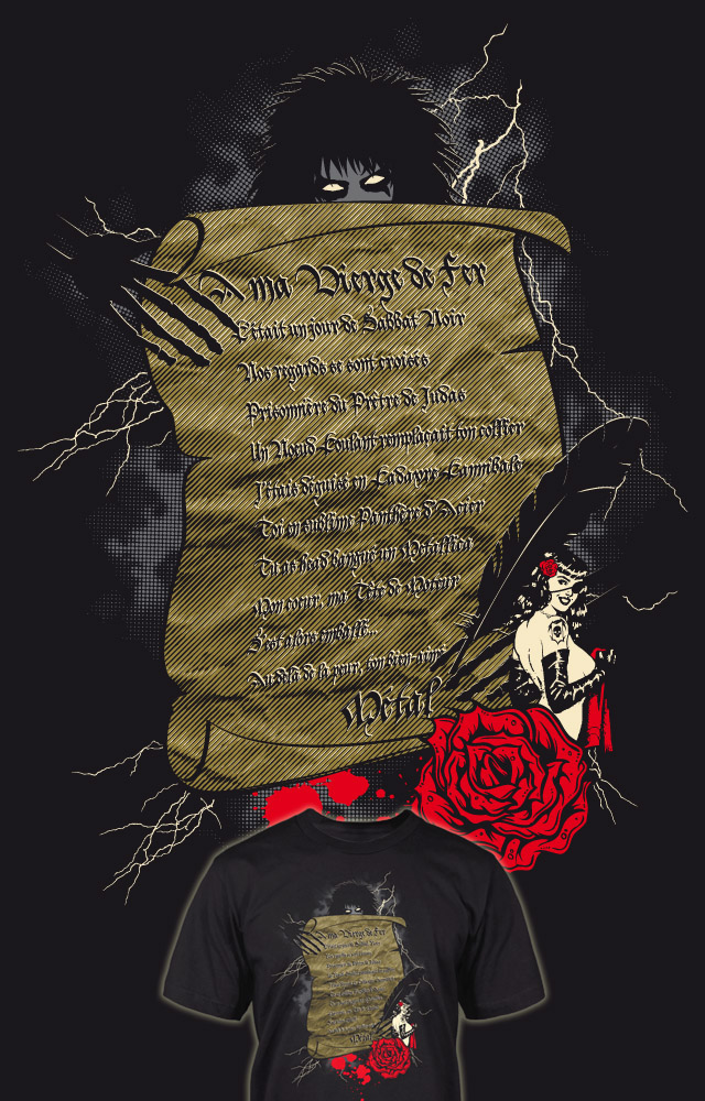 tatoo metal contest submit characters Fun festival Paris Free draw Tee-shirt