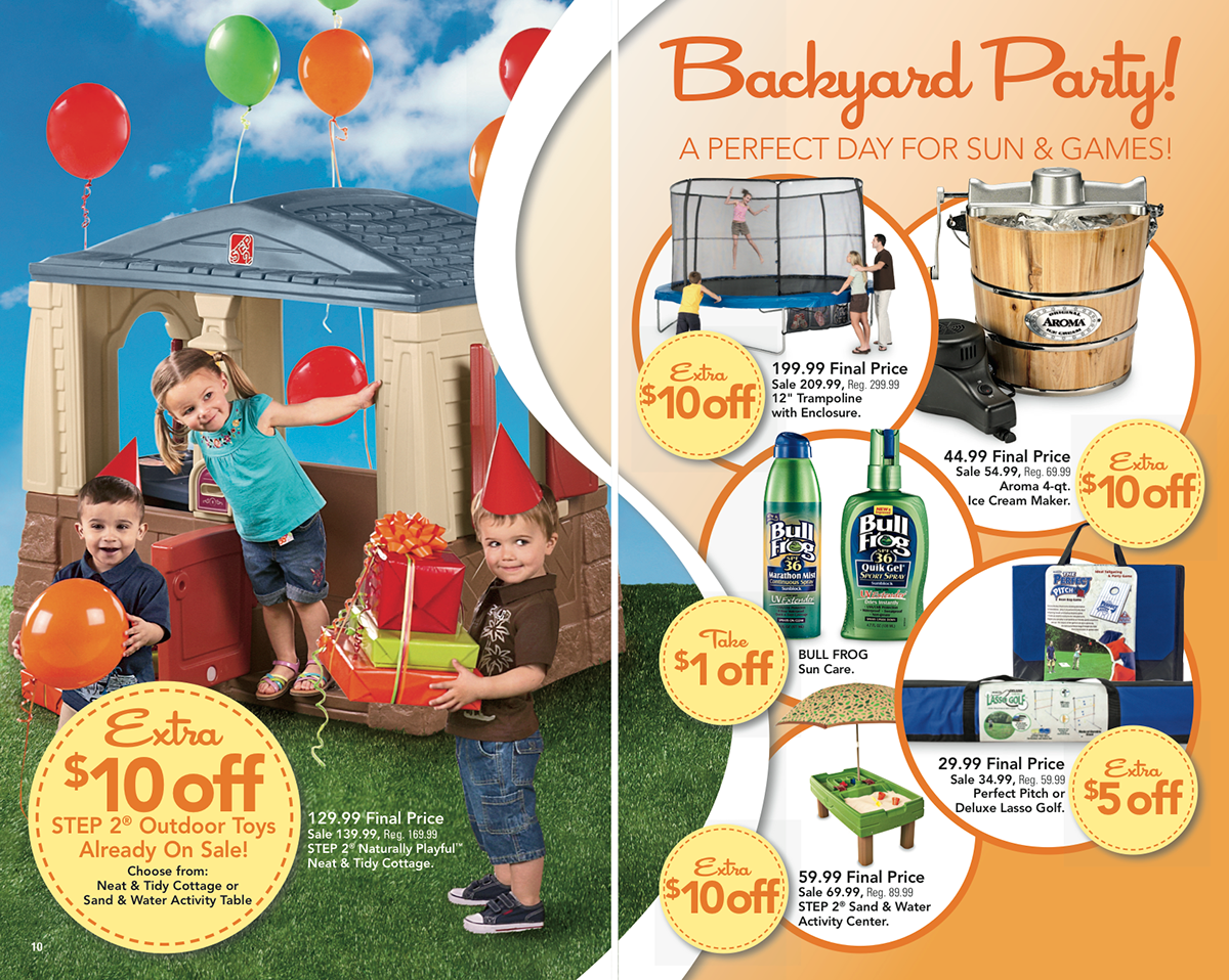 page layout Direct mail summer Shopko Fun party photo direction