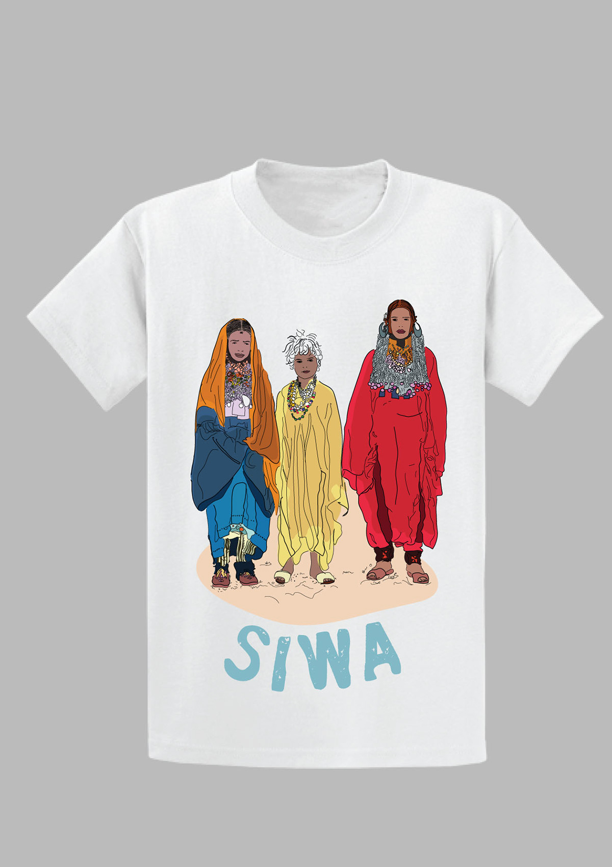 ILLUSTRATION  Fashion  tshirt destinations siwa south africa egypt africa
