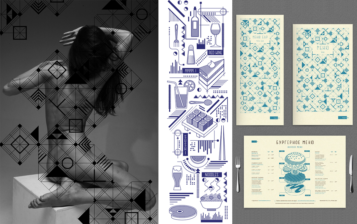 Patterns graphica identity nude Black&white illustrations