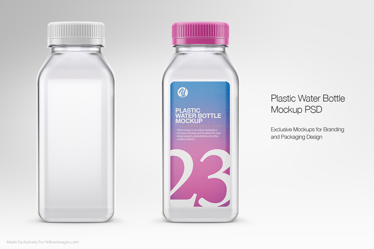 Clear Plastic Bottles Mockups On Behance