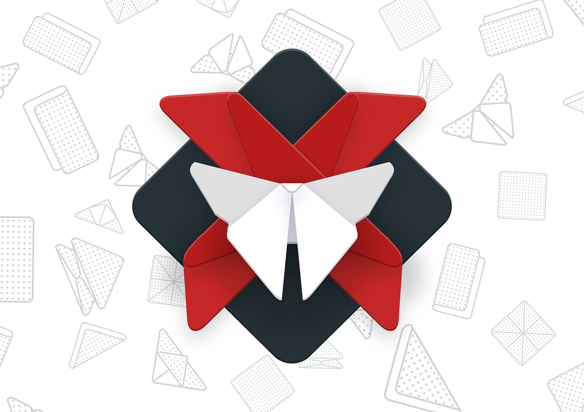 TEDx change origami  brochure logo