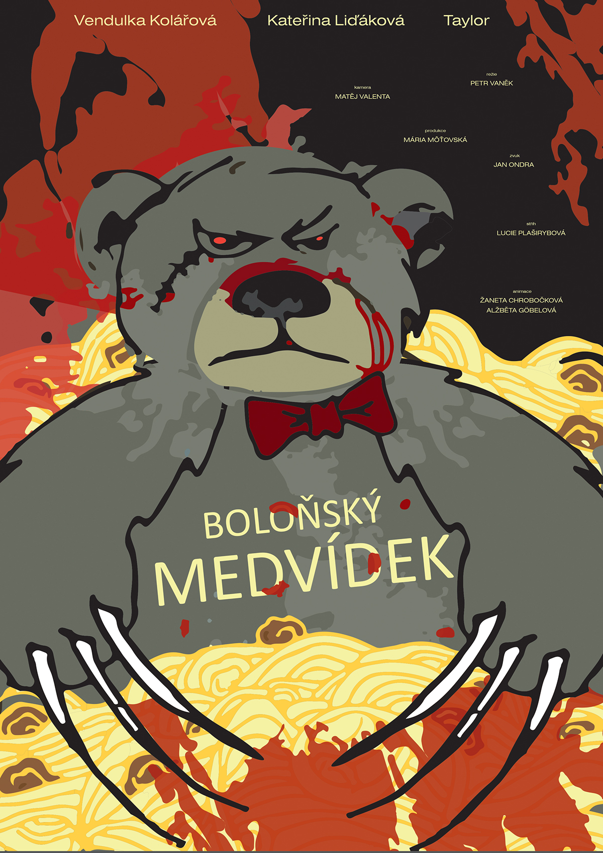 MEDVÍDEK Boloňský medvídek poster movie poster Drawing  graphic design 