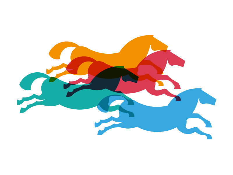 horse cavalli operae modernism helvetica colors pattern torino carusel   design undesign giostra Catalogue identity Identity Design