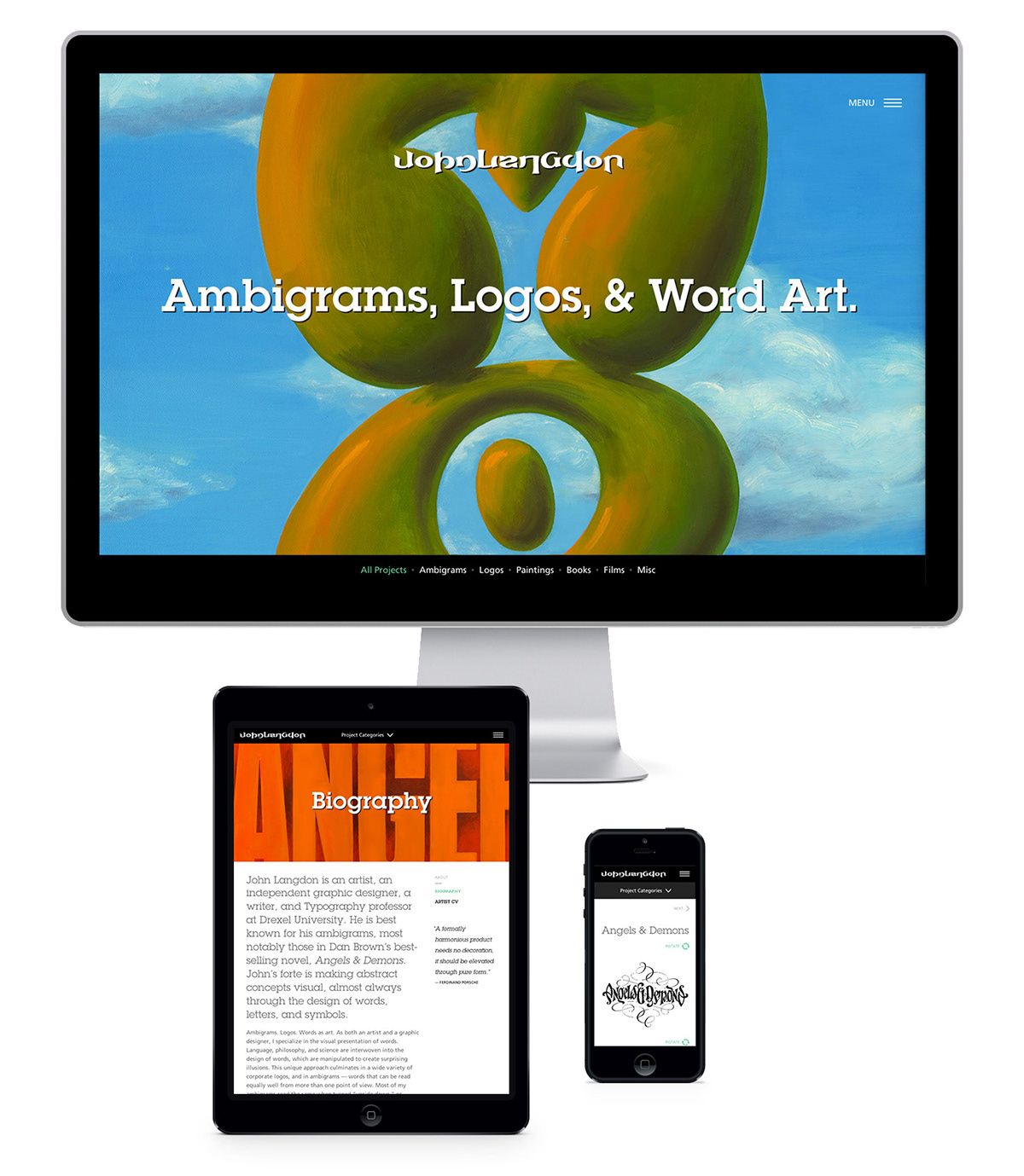 Website ambigrams