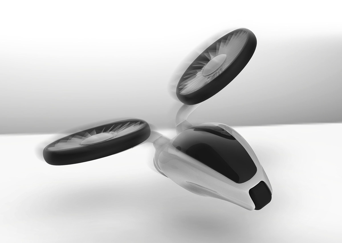 hornet  transport wheel propeller road air Blade future adjustable concept Flying personal car Flying Car