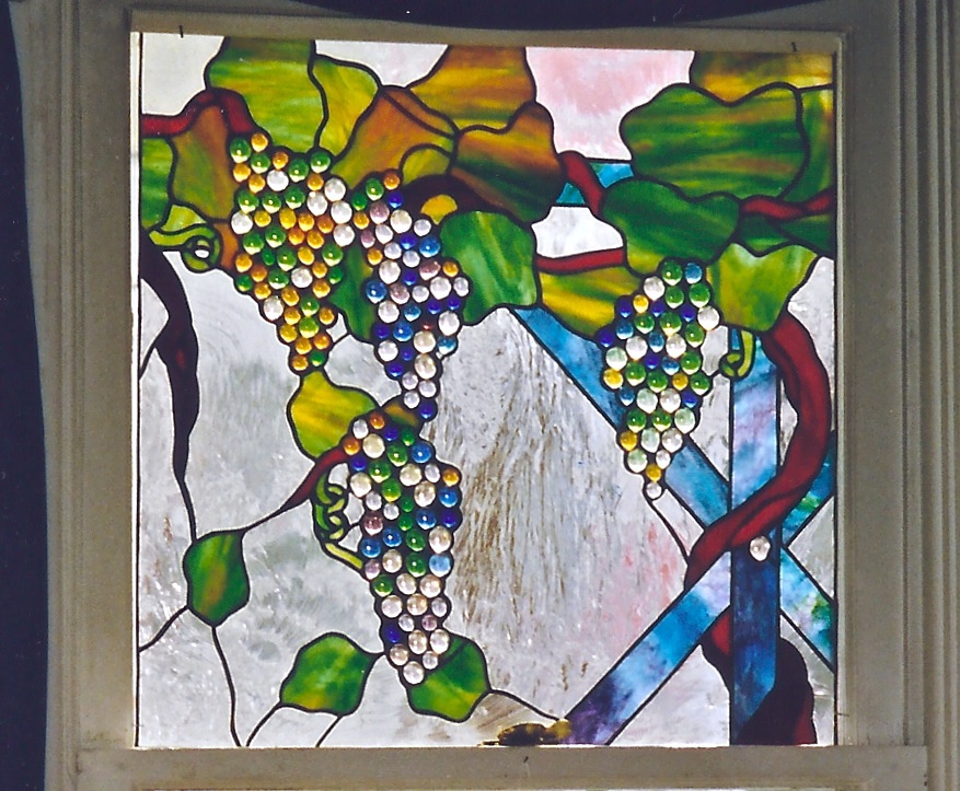 grapevine trellis stained glass
