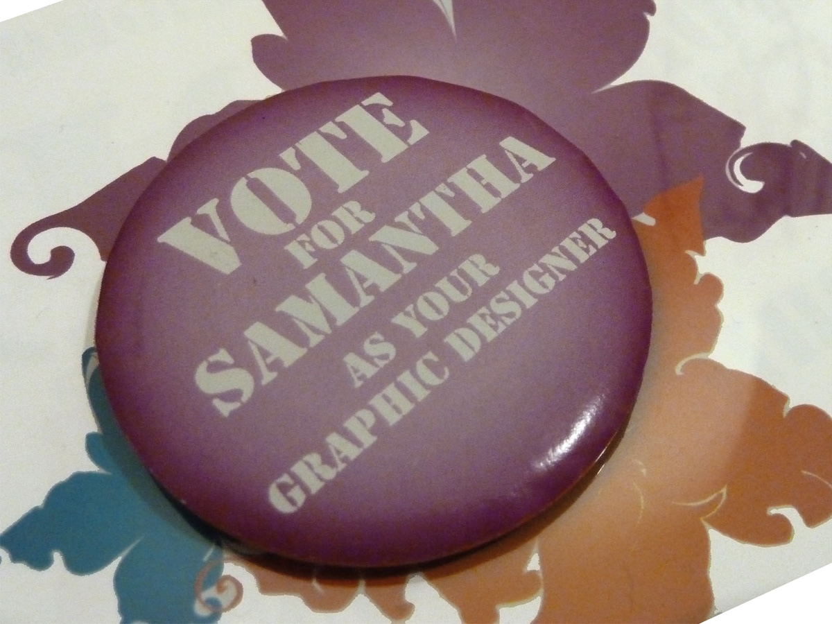 uncle sam Election badge