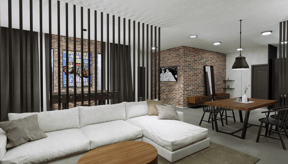 3D Render friends New York design interior design  visualization archviz 3ds max architecture