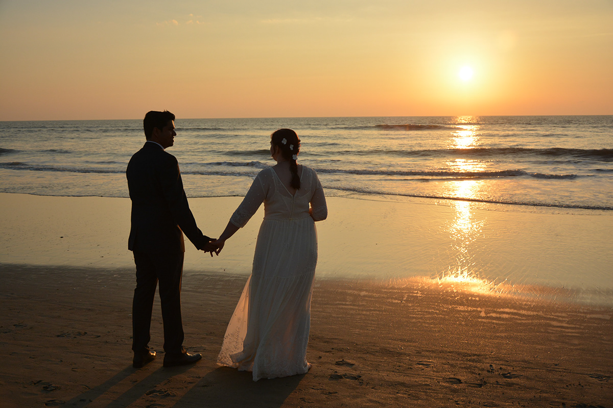 Macu and Betty vows married sunset wedding