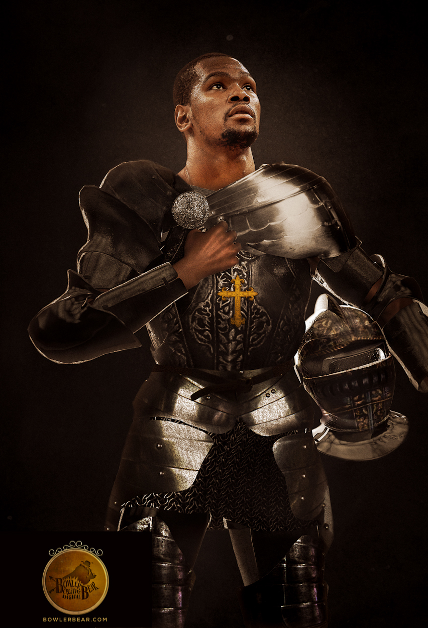 NBA sports Character compositing photomanipulation cinematic conceptual creative fine art Matte Painting Mattepainting creature knight LeBron