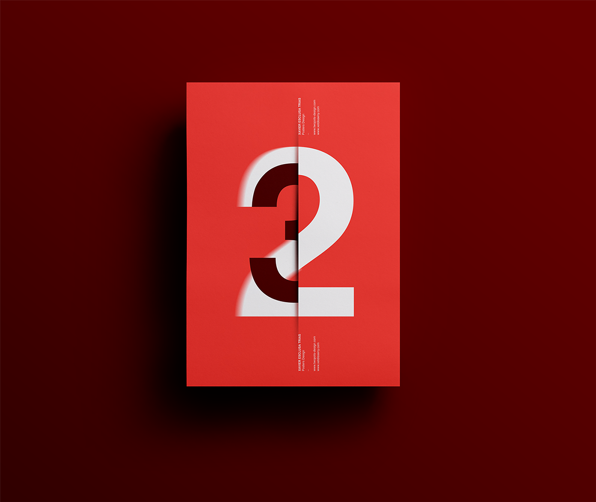 Xavier Esclusa Trias Behance minimal type Typographie xet Twopots design poster graphic design 