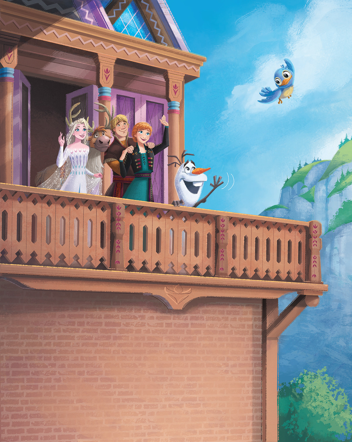 frozen disney pixar Digital Art  artwork ILLUSTRATION  olaf anna Elsa Frozen 2