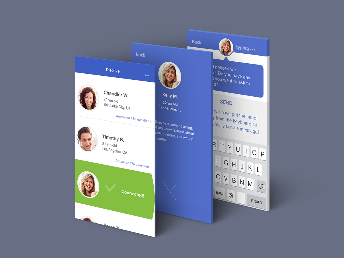 iphone app Mobile app logo ios design Chat messenger contact