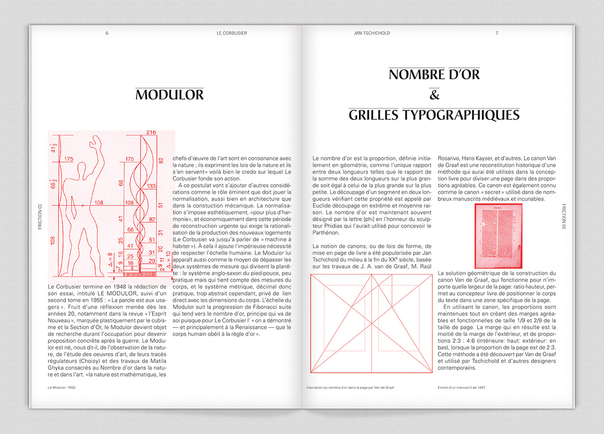 Corbusier tschichold friction editorial magazine univers christiana