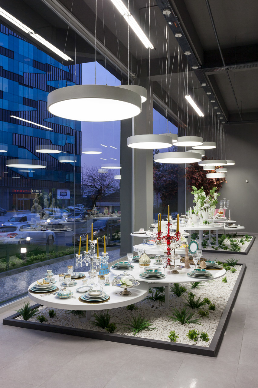 architectural photography istanbul yenibosna seramik showroom Lighting Design 