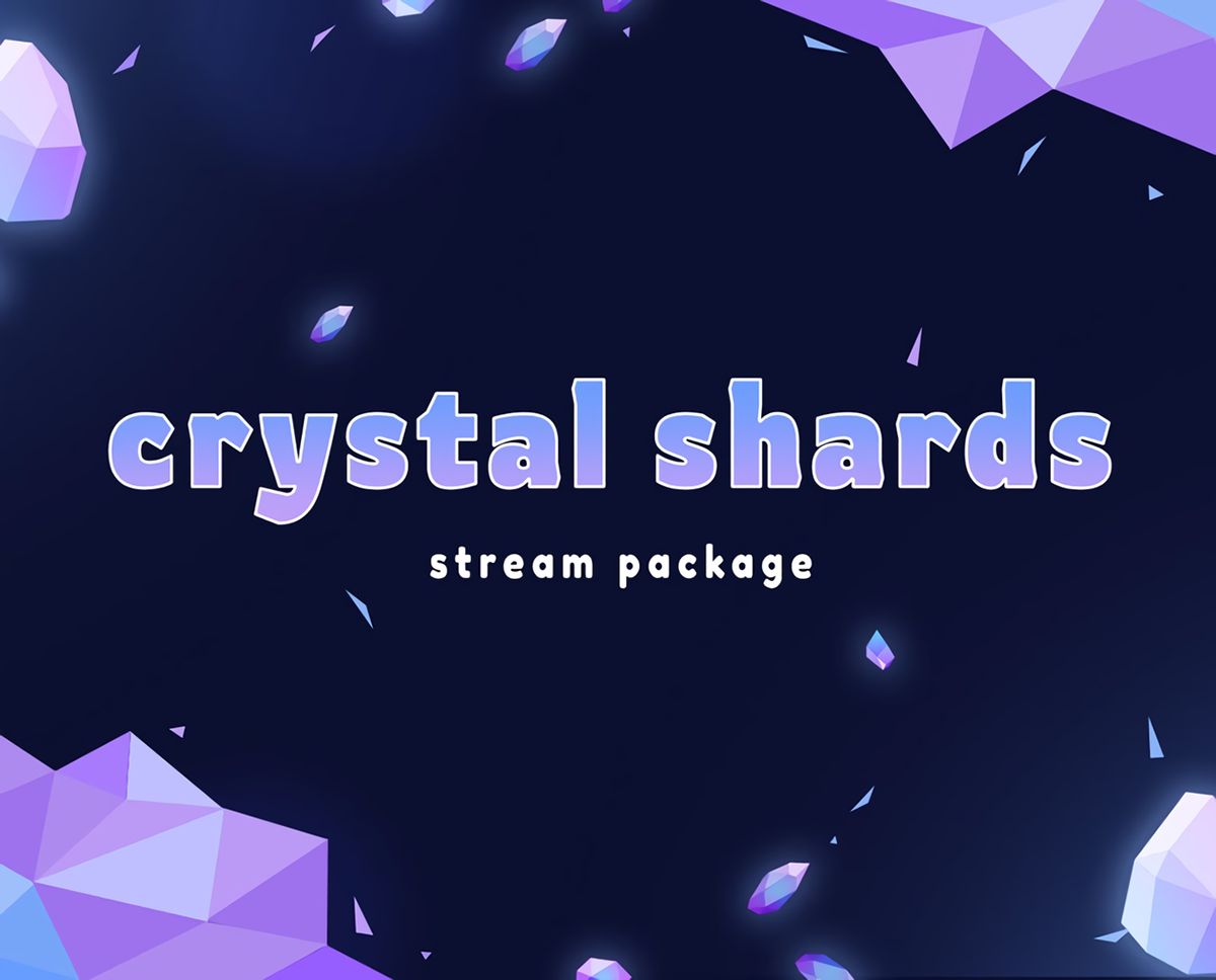 abstract animation  blue crystal graphic design  stream stream overlay Stream pack twitch design youtube