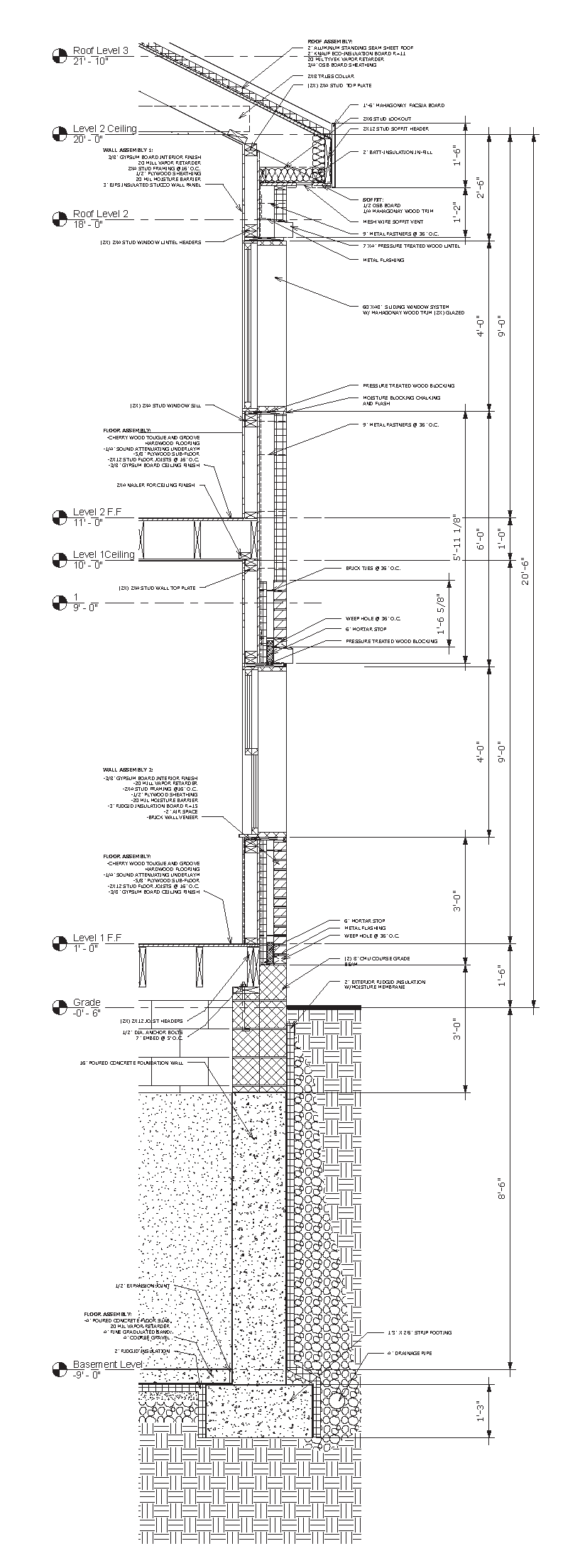 Wood frame residentail   home construction documentation