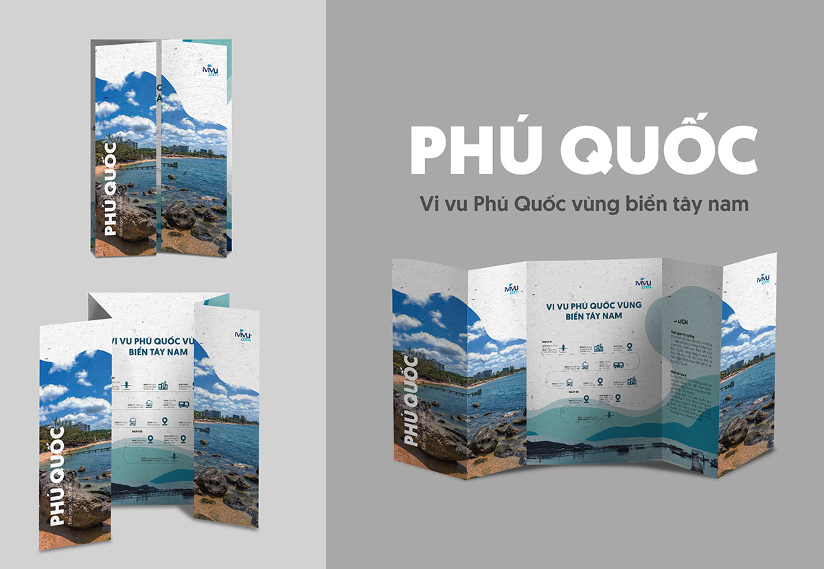 brochure Danang Layout Design Phuquoc Sapa Travel Travel Brochure vietnam
