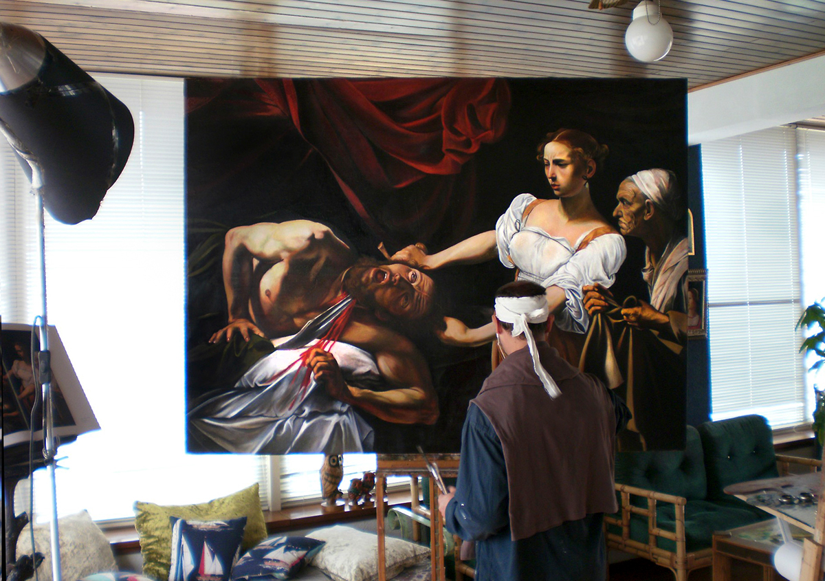 pittura sacra copie d'arte falsi d'autore holy paintings old masters copies massimo tizzano Oil Painting traditional techniques