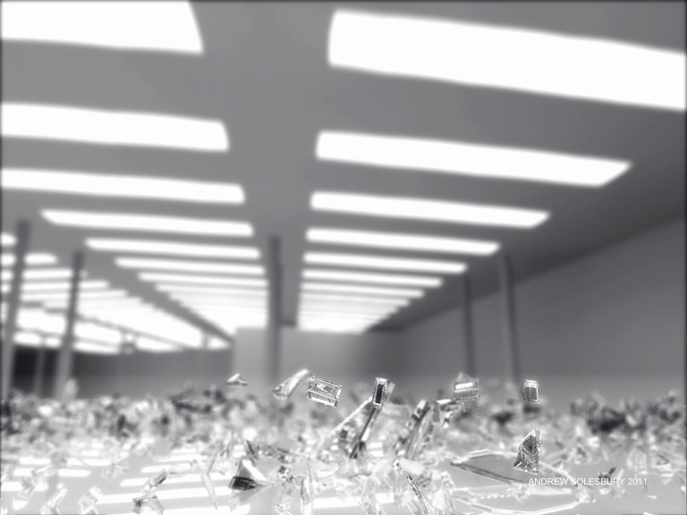 glass shatter visual effects after 3ds MAX bloom particles physics CG vfx Computer graphics rendering