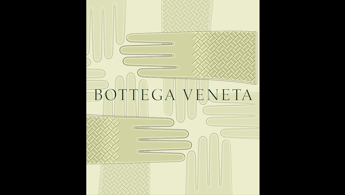 Bottega Veneta fashion illustration Mode lines rings gloves accesories clutch bags minimalist elegant clean