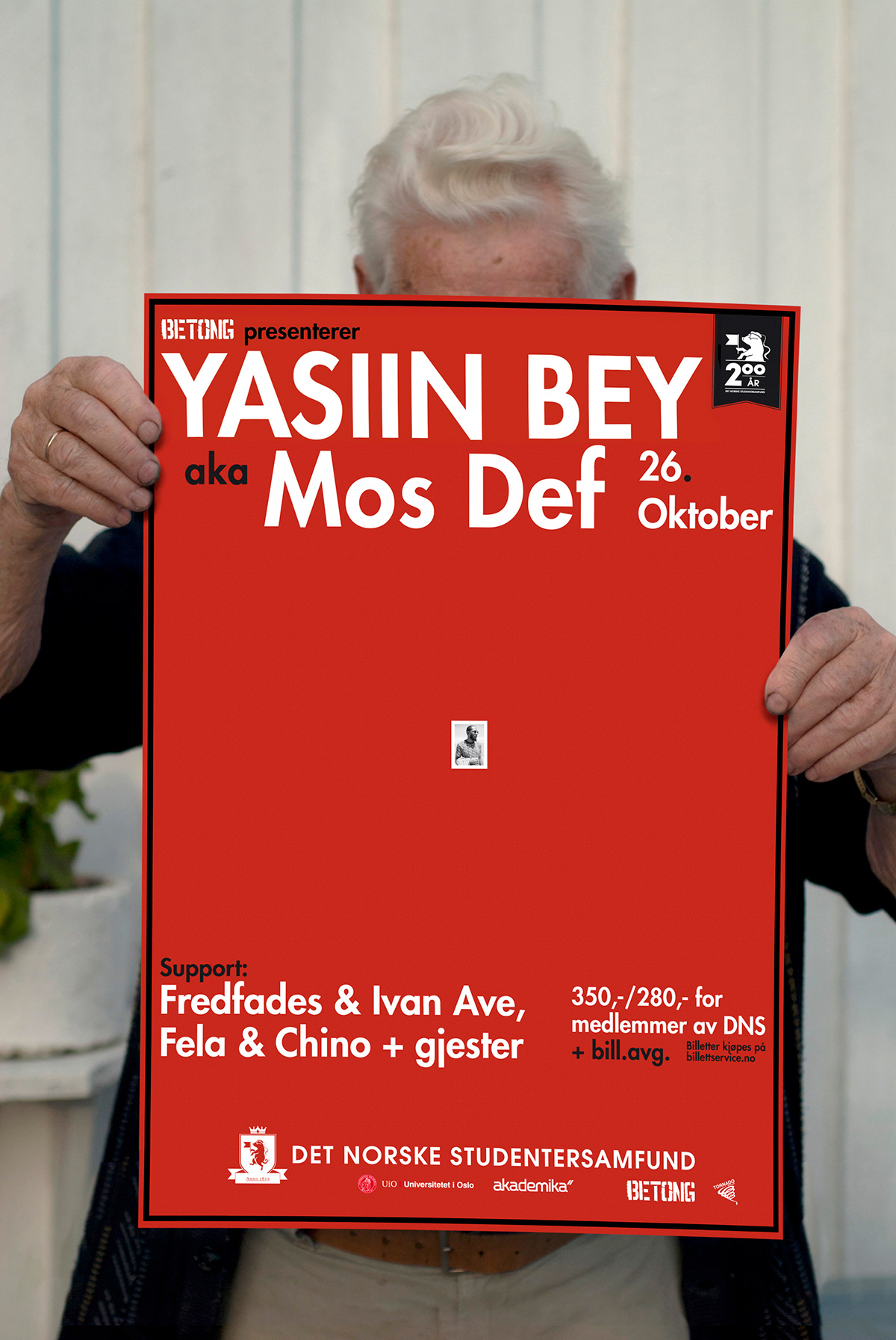 concert poster Mos Def betong oslo a2 flyer
