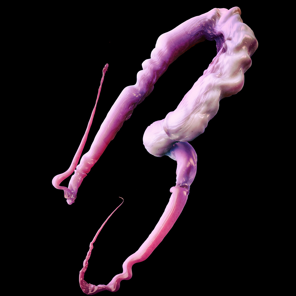 feelers alphabet tentacle appendage abstract 3D organic animal sea