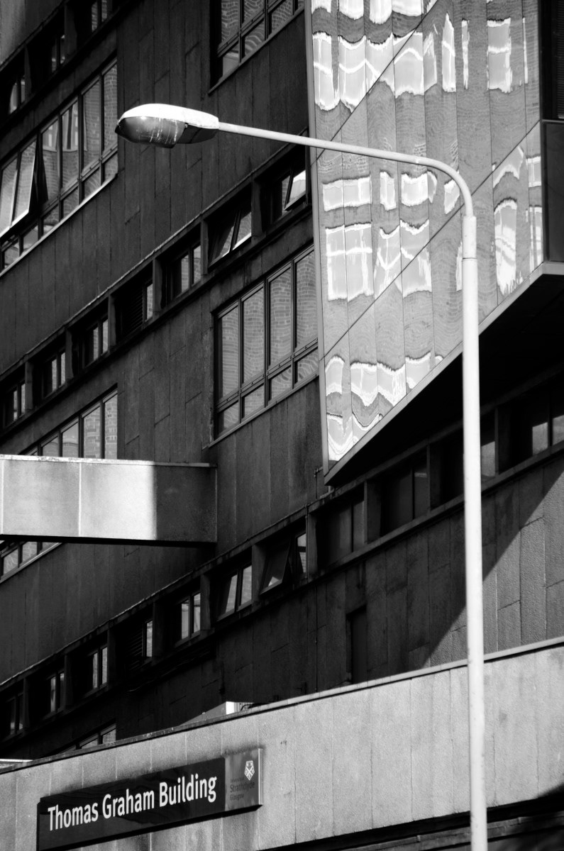 glasgow scotland city Urban Street cathedral street bath street college University traffic sunlight glare buildings Shadows pavement