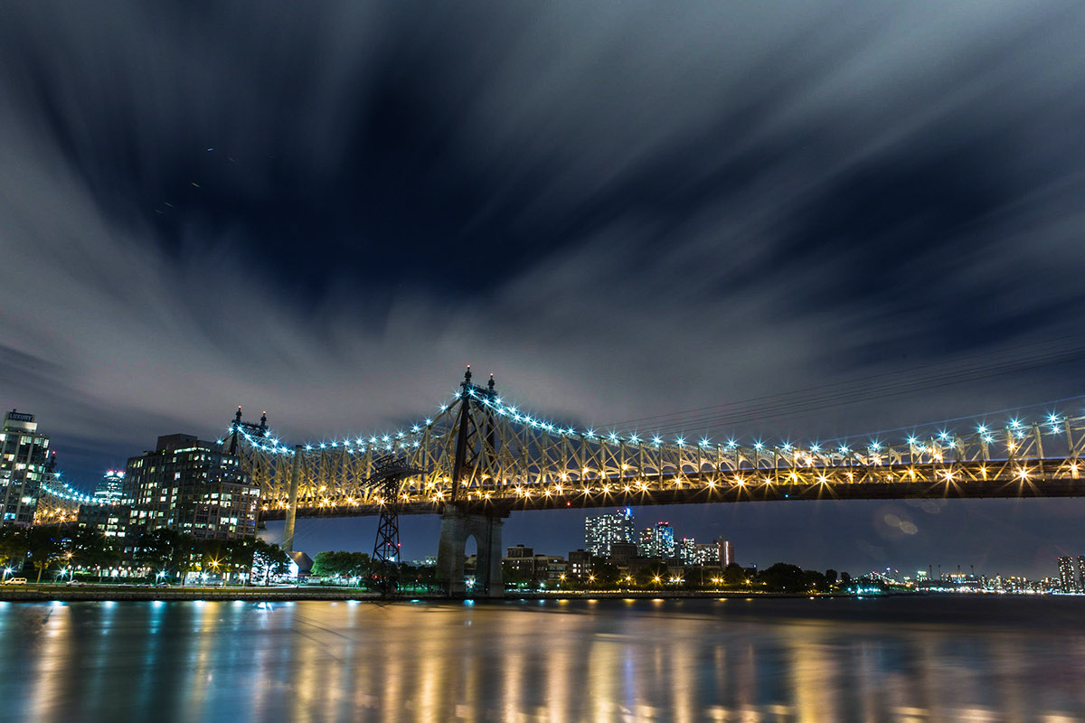 Adobe Portfolio night photography long exposure New York new york city nyc bridges Bridges at night Iconic Bridges