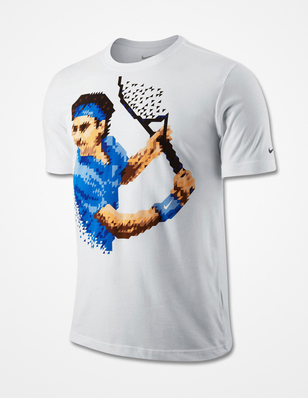 Nike  pixel  shirt sliced tennis Nadal federer Sliced Pixel