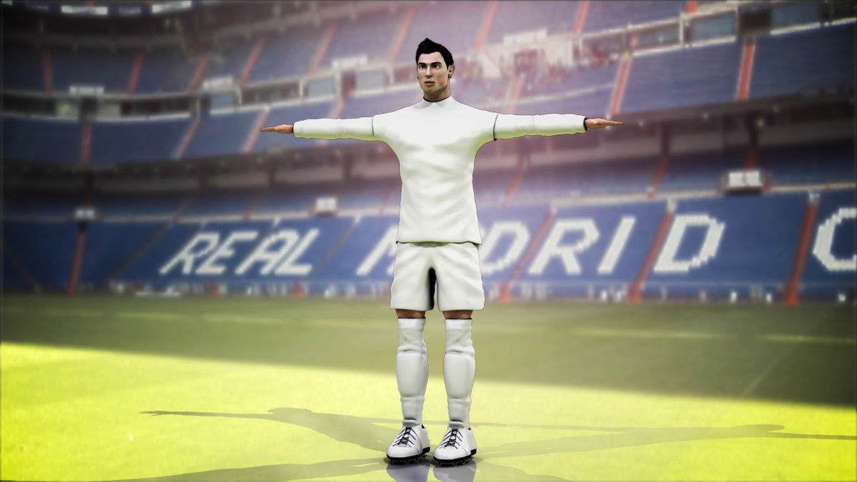 cristiano Ronaldo model 3D Maya