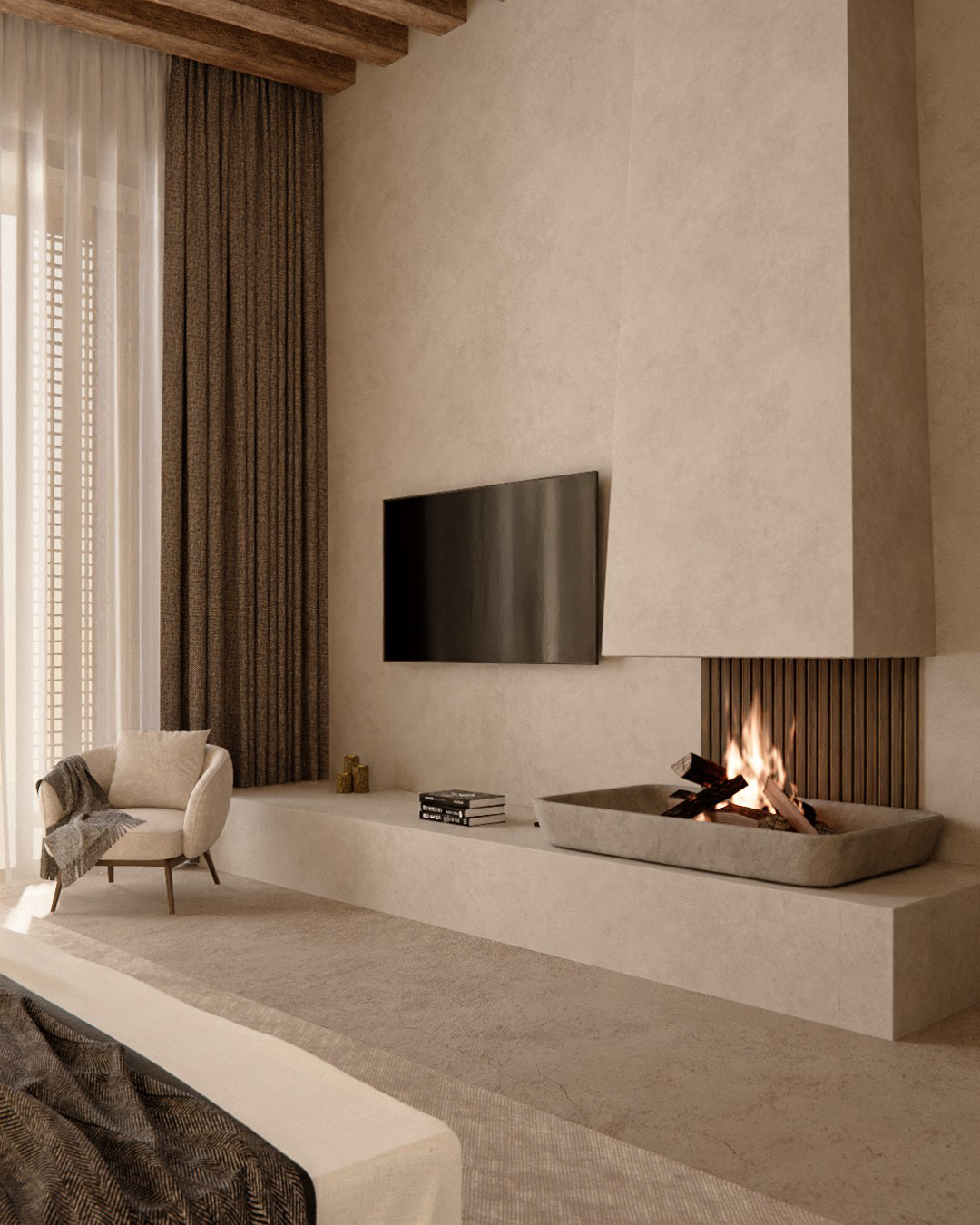 bedroom interior design  architecture Render visualization 3D archviz modern design blender