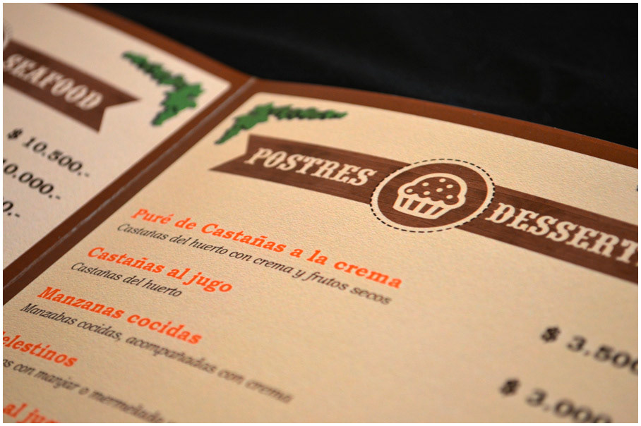 diseño grafico menu cartas la serena Coquimbo valle de elqui chile gastronomia