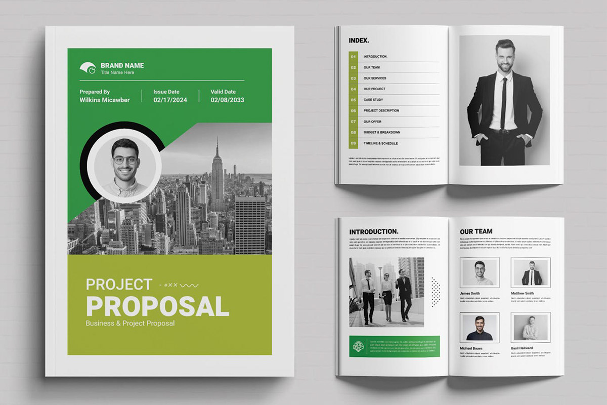 brand Proposal Layout brand proposal InDesign editorial editorial design  magazine branding  corporate
