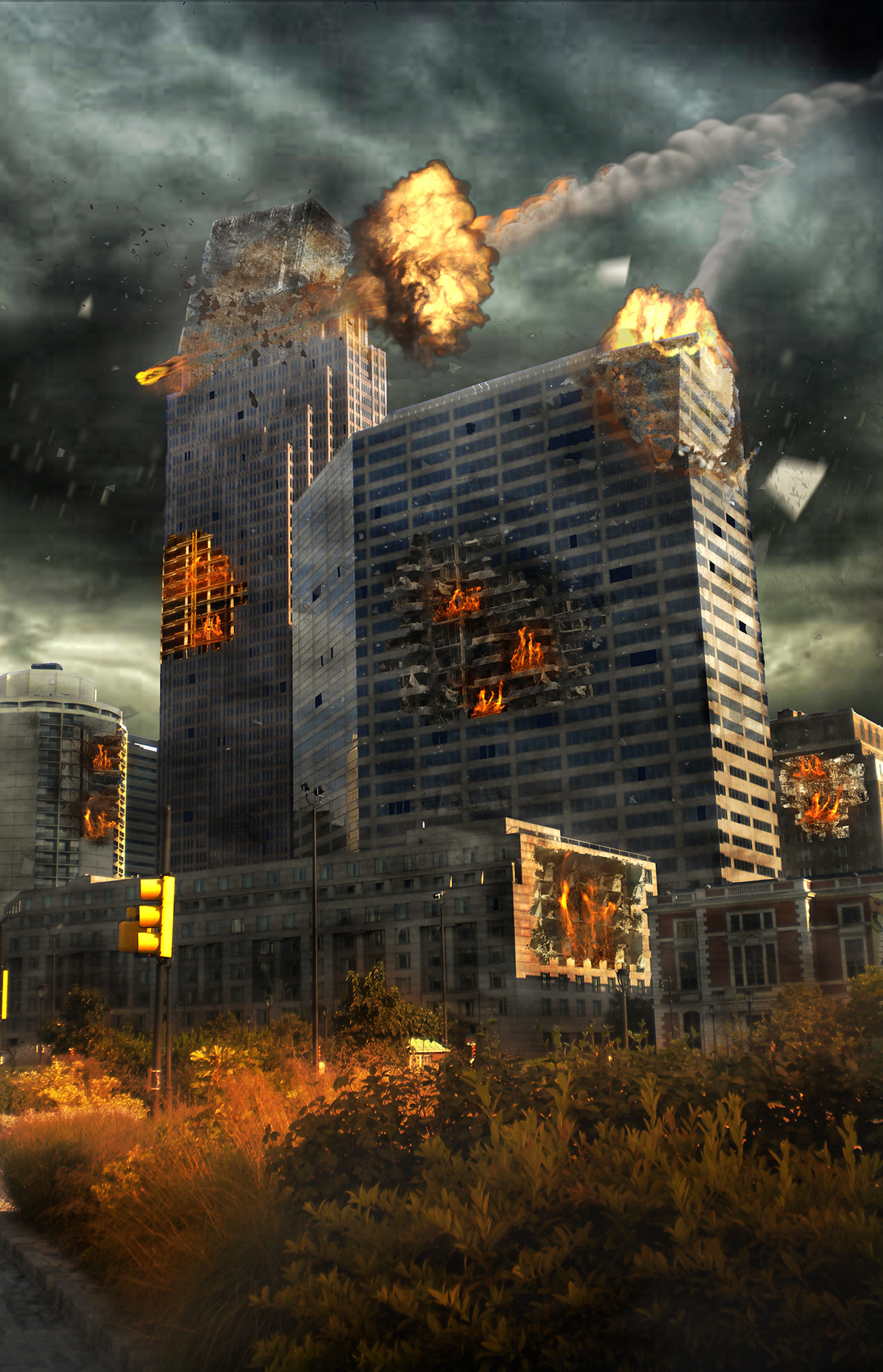 destruction city destroyed