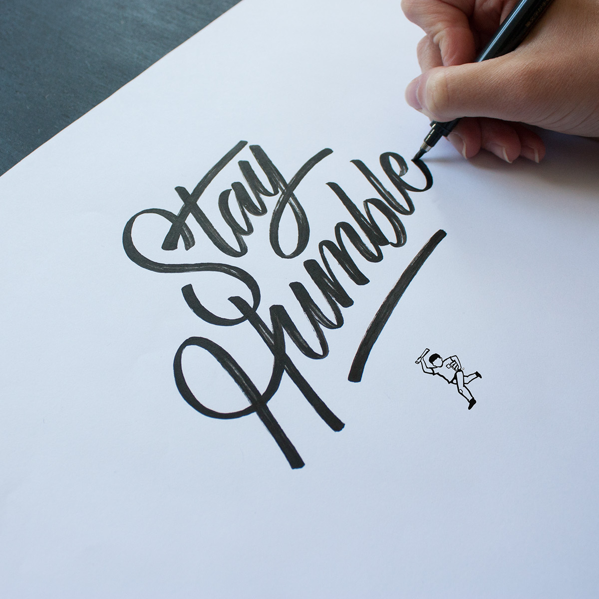 type lettering Handlettering paint brush Script instagram