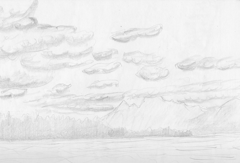 art camera digital watercolor Lucida mountains Outdoor pencil Plein-air sketching Wyoming